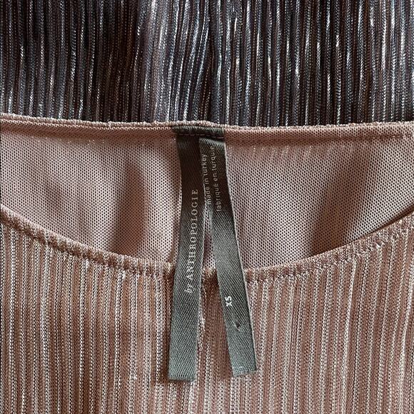 Anthropologie Serena Metallic Ombre Top Size XS LIKE NEW - Picture 7 of 8